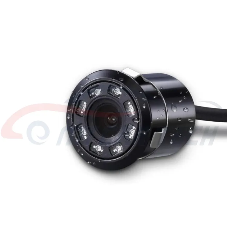18.5mm מצלמה 8 LED צבע רכב הפוך מצלמה Hd ראיית לילה מבט אחורי מצלמה גיבוי חניה מצלמת וידאו צג