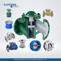 Clapet anti-retour industriel Carter certifié ANSI/API en fonte, acier au carbone, acier inoxydable 304/316, à brides, à souder, à engrenages coniques, électrique