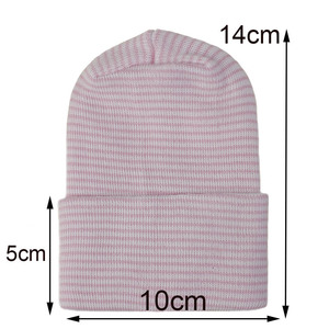 Berretti con nodo in cotone per neonato berretti da notte per bambina cappelli per bambini solidi cappelli per neonati adorabili cappelli per ospedale per bambini - Product Image 2