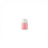 Emballage de rouge à lèvres unique de 8 ml, petit et portable, avec bouchon à visser imprimé à l'écran, en forme de bouteille de lait rose clair, tube cosmétique en plastique avec brosse
