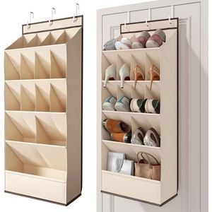Over the Door Hanging <b>Shoe</b> Organizer 15 Large Deep Pockets 600D Oxford Fabric with Metal Hooks, Storage for <b>Shoes</b> Home Organizer - Product Image 1