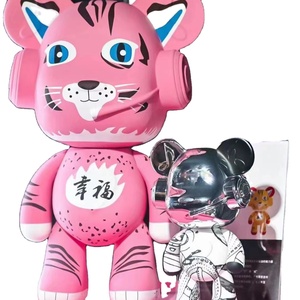 Guangzhou Namchi Factory Made Fiberglass Electroplate BearBrick Home Decoration Statue <strong>Kaw</strong> Figure <strong>Sculpture</strong> - Product Image 1