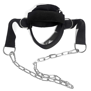 <span class=keywords><strong>Harness</strong></span> leher LS1159-S untuk peralatan pembentuk latihan leher angkat berat dengan rantai baja panjang dan tali yang dapat disesuaikan - Product Image 1