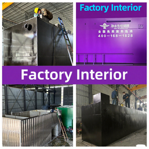 โรงบำบัดน้ำเสียโรงบำบัดน้ำเสียเหล็กกล้าคาร์บอนพร้อมปั๊มและผลิตภาพ200L/ชั่วโมงสำหรับใช้ในชนบท - Product Image 3