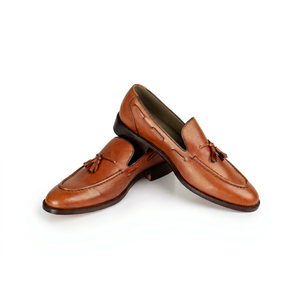 Customized Handmade Genuine Leather Slip-On Loafers Handmade Formal Business Office Dress Loafers Shoes for Men - Product Image 1