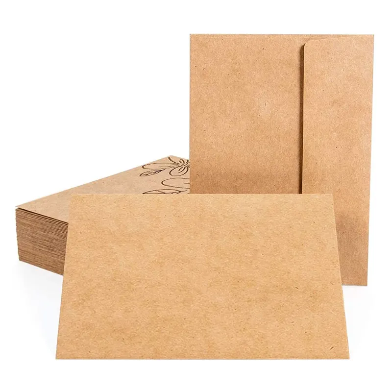 Großhandel individuell bedruckte A3/A4/A7 Brown Mailing Verpackung Kraft papier umschlag