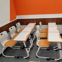 Prix de gros : Ensembles scolaires, mobilier scolaire, bureau et chaise individuels réglables en hauteur pour étudiants, table d'étude pour étudiants