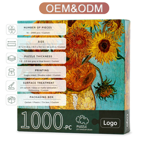 Rompecabezas de Sublimación de Papel de Lujo para Adultos, Personalizado por <span class=keywords><strong>el</strong></span> Fabricante, en Blanco, de 300, 500 y 1000 Piezas, para Pintar Arte - Product Image 1