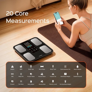Balance connectée Fitdays hors ligne avec grand écran LED, 20 métriques corporelles, balance numérique jusqu'à 180 kg - Product Image 4