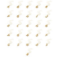 QIAOREN Collar con Iniciales de la A a la Z, 26 Letras, Acero Inoxidable, Oro, Plata, Colgante con Alfabeto, Joyería Personalizada con Nombre, Regalo para Mujer