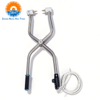 Électrocuteur à porcs avec sonde en acier inoxydable et interrupteur de sécurité pour équipement d'abattage de porcs, outils de boucherie, pistolet d'étourdissement pour abattoir