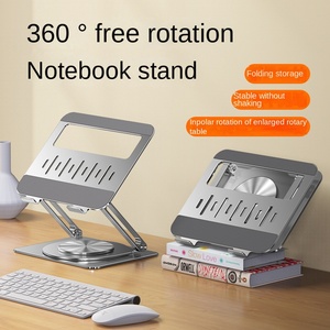 L147 360 độ máy tính để bàn xoay máy tính xách tay làm mát khung di động và chiều cao có thể điều chỉnh kim loại máy tính xách tay đứng thiết kế mới - Product Image 6