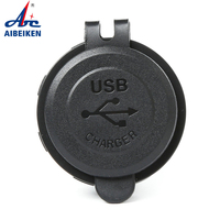 Chargeur de voiture Double anneau USB Led 3.1A Entrée DC12v-24v Sortie Usb 3.1A Chargeur Usb de voiture ABS 37*29*53mm
