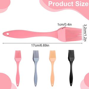 Food Grade Silicone <b>Bbq</b> Cooking Basting Oil Brush, Heat Resistant Detachable Basting Pastry Brush for Kitchen - Product Image 2