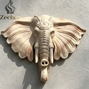 Decorazione Murale da Esterno: Statua di Gorilla in Marmo, <span class=keywords><strong>Testa</strong></span> di Elefante da Appendere, <span class=keywords><strong>Testa</strong></span> di <span class=keywords><strong>Leone</strong></span> in Stile Europeo Personalizzata in Bronzo e Resina - Product Image 3