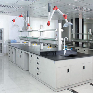 Meubles de laboratoire à bon prix bancs de laboratoire de chimie en acier péninsulaire plans de travail en résine phénolique tables de laboratoire avec évier - Product Image 4