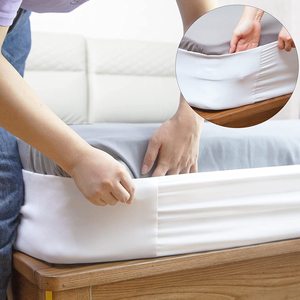 Coffret d'emballage extensible pour jupe de lit d'hôtel, housse en Jersey, extensible à 4 voies, Ultra doux, sans froissage, remplacement - Product Image 3