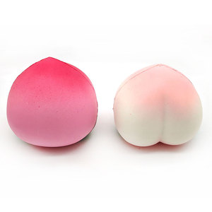 新発売！4インチの大きなピンク色のソフトクリームの香りのスローライジングハンドピロー、ストレス解消スクイッシュトイ、PU素材、女の子向けピーチ - Product Image 6