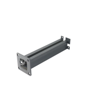 Support en verre trempé de 10 à 18mm avec système de profilé en aluminium à montage postal pour pièces d'escalier Vente en gros