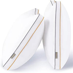 Almohada de Cama de Calidad de Colección de Hotel al por Mayor, Juego de 2 Almohadas Rellenas de Microfibra Alternativa al Plumón, para Dormir de Lado o Boca Arriba - Product Image 1