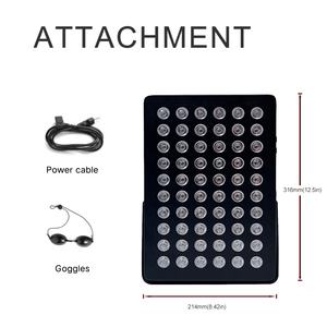 Terapi terapi cahaya merah inframerah LED 60 buah mesin 300W pelembap wajah 5 panjang gelombang 190 mw/cm fototerapi penggunaan rumah - Product Image 4