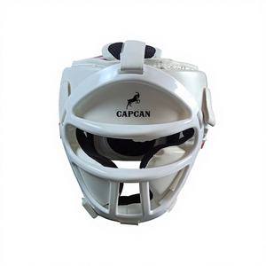 อุปกรณ์ป้องกันศีรษะสำหรับชกมวย ทำจากหนังความหนาแน่นสูง ดีไซน์ปลอดภัย สายรัดแบบตะขอเกี่ยวปรับได้ บุนุ่ม สีปรับแต่งได้ ระบายอากาศได้ดี - Product Image 1