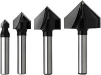Fraise en carbure à 2/4 cannelures à grande vitesse pour routeurs CNC Conception anti-friction pour la coupe de bois dur de contreplaqué Support personnalisé OEM