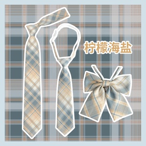 Camisa de Uniforme Japonés JK Bow para Mujer, Estilo Universitario, Corbata a Cuadros para Estudiantes, Accesorios de Cinta Gratis para Hombre, <span class=keywords><strong>Cuchillo</strong></span> Suave - Product Image 4