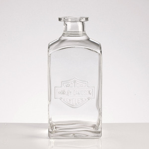 Bouteilles personnalisées avec bouchon en T pour whisky et <span class=keywords><strong>vodka</strong></span>, bouteille en verre transparent à bouche en spirale avec cylindre de brandy - Product Image 2