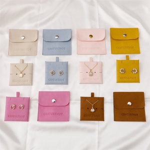 PUPPYSEW Wholesale Microfiber Jewelry Pouch Necklace Bracelet Jewelry Bag and Insert Pad With logo Custom - Product Image 3