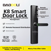 Serrure de porte intelligente antivol Tongtong TTLock, modèle K8, pour portes en bois et en aluminium, contrôlée par l'application Tuya, sécurité de niveau C, fabriquée en Chine