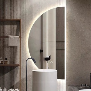 <span class=keywords><strong>Grand</strong></span> <span class=keywords><strong>miroir</strong></span> Intelligent <span class=keywords><strong>demi</strong></span>-<span class=keywords><strong>cercle</strong></span> dôme éclairé écran tactile Led bain Intelligent pour salle de bains d'hôtel - Product Image 2
