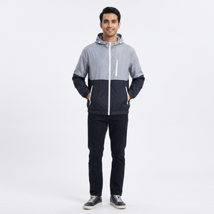 Veste coupe-vent en polyester imperméable à col montant sportif sur mesure de nouvelle conception, vente en gros à bas prix - Product Image 1