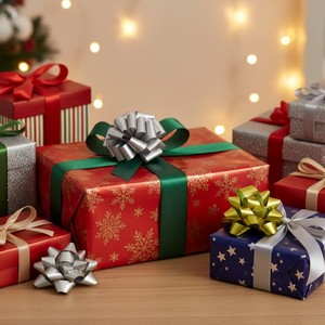 Wholesale Luxury Floral Embossed PP Plastic <b>Pull</b> <b>Bow</b> Gift <b>Bow</b> for Christmas Birthday Halloween Gift Wrapping - Product Image 4