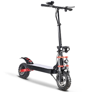 Trottinette électrique tout-terrain pliable pour adultes avec roues en alliage d'aluminium de 11 pouces, batterie au lithium, moteur sans balais, étanche, autonomie de 40 à 60 km - Product Image 3