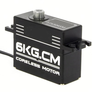 Nuevo 7,4 V 12kg Mini tamaño caja de Metal engranaje de acero <span class=keywords><strong>360</strong></span> grados código magnético eje único TTL puerto serie Servomotor para abrazadera de Robot - Product Image 4