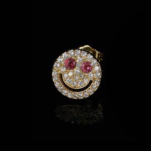 Luxury Vintage Gold Plated Copper Zircon Sterling <b>Silver</b> <b>Stud</b> <b>Earrings</b> with Heart Hollow-out Butterfly Flower Design Unisex Gift - Product Image 2