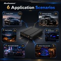 Amplificateur 8 canaux et processeur DSP 10 canaux pour voiture, haute puissance, OEM, égaliseur 31 bandes, classe AB & D, 4Ω, qualité audio d'usine