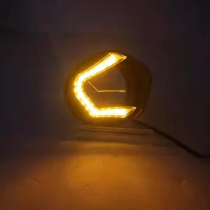 适用于本田WRV 2017 2018日间行车灯，带黄色转向信号雾灯罩