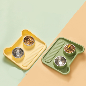 Pabrik mangkuk anjing kustom dapat dicuci hewan peliharaan anjing kucing mangkuk PP + baja tahan karat makanan anjing air mangkuk yang dapat dilepas dapat disesuaikan - Product Image 2