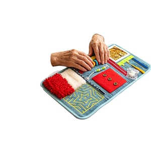 Couverture sensorielle anti-stress <span class=keywords><strong>pour</strong></span> <span class=keywords><strong>personnes</strong></span> <span class=keywords><strong>âgées</strong></span> atteintes de démence, tapis d'entraînement mémoire apaisant en polyester, 31*60cm 271g, 1 pièce par sac - Product Image 3