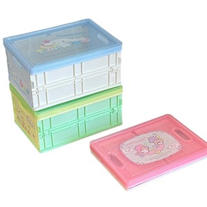 Botu - Cajas de Almacenamiento de Plástico Kawaii Nuevas al por Mayor, Cesta de Almacenamiento Plegable para el Hogar, Kuromi, My Melody, Hello Kitty, Organizador de Escritorio de Dibujos Animados - Product Image 4