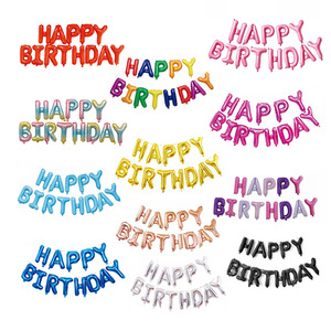 Globo de Aluminio con Letras de Feliz Cumpleaños de 16 Pulgadas, Versión Estadounidense, para Decoración de Fiestas de Cumpleaños - Product Image 2