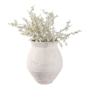 Vaso in Ceramica Rotondo Tradizionale, Vaso Rustico in Terracotta per Fiori, Decorazione per Casa, Camera da Letto, Ufficio e Tavolo - Product Image 2