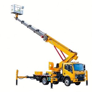 โรงงานขายรถกระเช้าไฟฟ้าติดรถบรรทุก Dongfeng 28 เมตร แบบแขนยืดหดได้ 5 ท่อน - Product Image 1