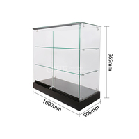Vitrine d'affichage de magasin de détail de 6 pieds Armoires en verre pleine Vision avec lumières LED Comptoir en verre de dépanneur verrouillable