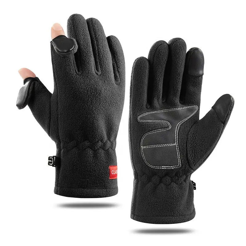 Hete Verkoop Fleece Winter Warme Handschoenen Touchscreen Fietsen Thermische Handschoenen Outdoor Full Finger Antislip Sport Ski Snowboard Handschoenen