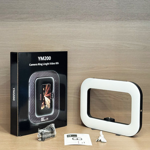 Lumière annulaire LED RGB portable YM-200 <span class=keywords><strong>pour</strong></span> téléphone <span class=keywords><strong>mobile</strong></span>, diffusion en direct, photographie, <span class=keywords><strong>meilleur</strong></span> mesureur de lumière <span class=keywords><strong>photo</strong></span> - Product Image 1