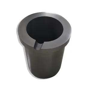 Phạt lớp Graphite crucible với nắp cho nóng chảy vàng bạc