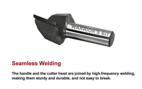 Warrior's Bit 1/2 pouces Diamètre de coupe Nettoyage Fraise inférieure pour outils de travail du bois